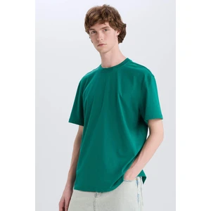%100 Pamuk New Regular Fit Bisiklet Yaka Basic Düz Kısa Kollu Tişört V7699AZ25SP