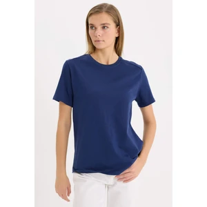 Regular Fit Bisiklet Yaka Basic Düz Premium Kısa Kollu Tişört A9428AX25SP