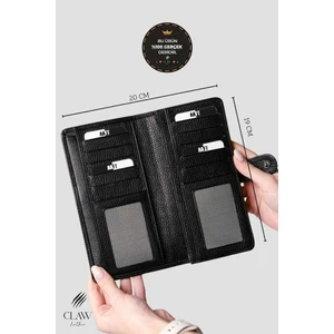 Hakiki Deri Telefon Bölmeli Unisex Cüzdan