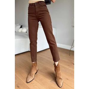 Vintage Soul Mom Fit - Klasik Dokuma Pantolon