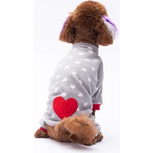 Mini Kalpler Yumuşak Polar Tulum Kedi Köpek Tulumu Kedi Köpek Kıyafeti Kedi Köpek Elbisesi