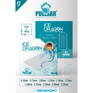 Ice Dragon® Thermal/Termal Pad - 100x50 mm | 0,50 mm Kalınlık | 17.0 W/m-K İletkenlik ile Maksimum Soğutma Gücü!