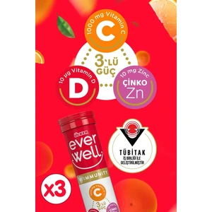 Everwell C-D-Zn Efervesan Tablet 67,5 gr X3 Adet