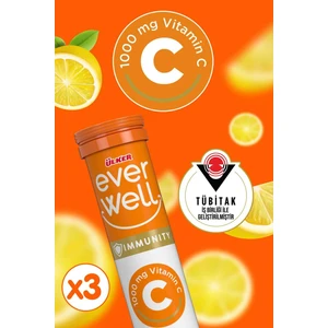 Everwell Vit C Efervesan Tablet 67,5 gr X3 Adet