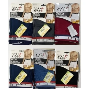 Tutku Elit 3 Adet Elit Erkek Modal Elasthan Boxer Karışık Renk