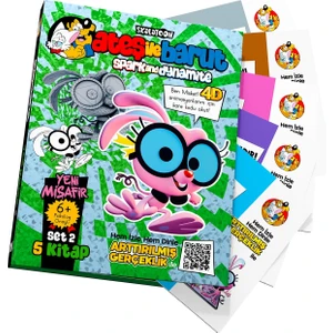 Ateş ile Barut | Yeni Misafir AR (4D) Animasyonlu Kitap | Set 2 | Özgün & Komik & Güvenli & Temiz İçerik  | Psikolog Onaylı | İlkokul & Ortaokul Seviyesi Çocuk Kitabı