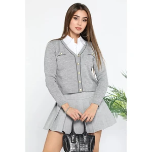 Kadın Kısa Triko Hırka