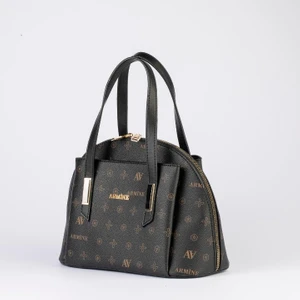 344 Kadın Çanta Siyah Baskılı