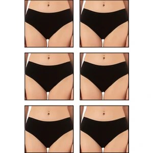 Özkan Underwear 6121 6'lı Paket Kadın Pamuklu Likralı Süprem Yüksek Bel Bato Külot