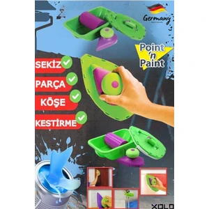 Köşe Boyama ve Kestirme Seti Sekiz Parça Pratik Boya Aparatı Kolay ve Hızlı Boyama Çözümü
