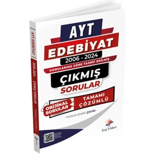 Dizgi Kitap AYT Edebiyat Konularına Göre Tasnif Edilmiş Tamamı PDF Çözümlü Çıkmış Sorular