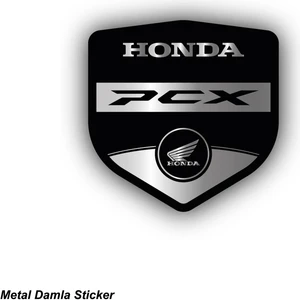Honda Pcx Metal Damla Stıcker Etiket Modeli