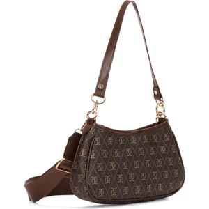 Newish Polo Kadın Kahverengi Farme Monogram Baget El ve Omuz Çantası newpolo111