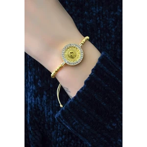 Aytek Gold Çeyrekli Bileklik