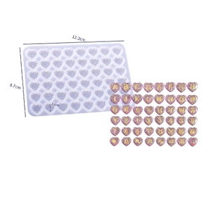 Epoksi Reçine Silikon Kalıp İthal /  Harfli Rakamlı Burç Kalp Figürlü Küpe Silikon Kalıp HB5021-0096