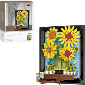 Ayçiçeği Blok Tablo Serisi – Mini Blok Yapı Oyuncakları | 1277 Parça