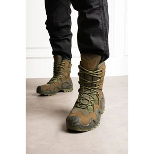Single Sword SS602 Su Geçirmez Fermuarlı/bağcıklı Tactical/outdoor Unisex Kışlık Askeri Uzun Haki Çöl Botu
