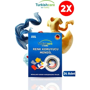 Renk Koruyucu Çamaşırlar için 12'li Mendil İkili Paket