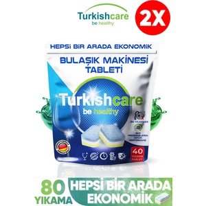 2 Paket Premium Ekonomik Bulaşık Deterjanı 80 Tablet