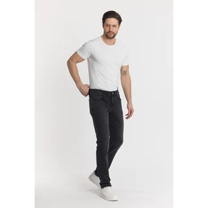 Erkek Koyu Gri Slimfit Kot Pantolon