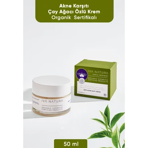 IVA NATURA Organik  Krem Çay Ağacı Yağı ve Kara Kafes Otu Özlü 50 ML
