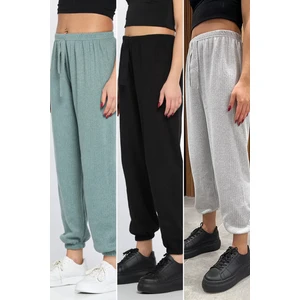 Fitilli Paça Lastikli 3 Lü Pantolon