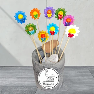 Dodemert Home Minik Papatyalar Saksı Dibi Süsleri & Teraryum Obje 7 Adet