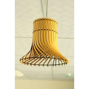 Dekoratif Avize Çocuk Odası Için Ahşap Avize 20  cm  Çapında Doğal Avize