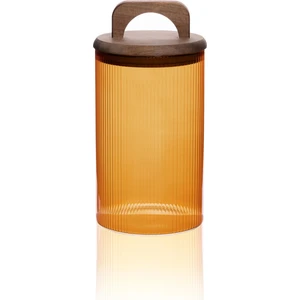 The Mia Akasya Kulplu Cam Kavanoz - Amber - 1 lt