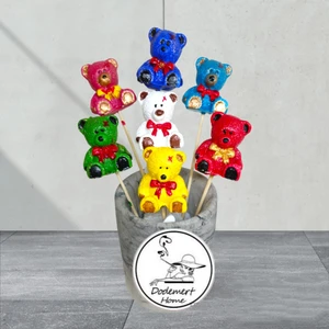 Dodemert Home Rengarenk Sevimli Ayıcıklar Saksı Dibi Süsü & Teraryum Obje 5 Adet