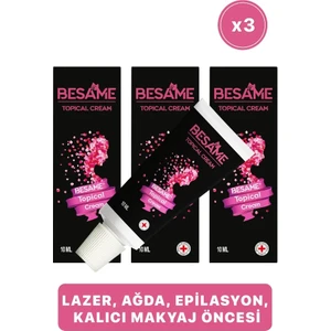 Epilasyon Ve  Dövme  Öncesi Topikal Anestezi Krem 10 Ml 3’Lü Set