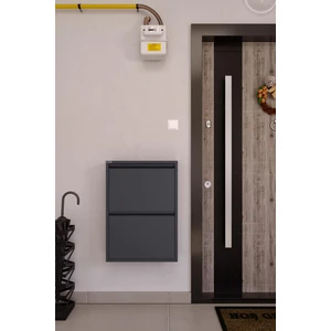 2'li Metal Ayakkabılık - Antrasit