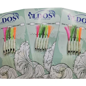 Aldos Sport Fishing Silikonlu Çapari (3 Adet) Çinekop, Palamut Çaparisi, Karışık