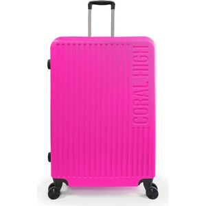 Coral High Abs Pembe Büyük Boy Valiz 16418