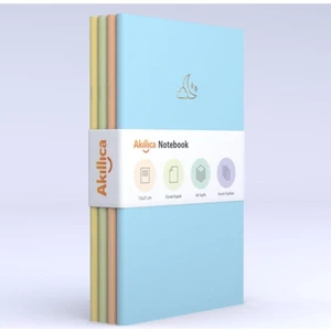 Soft Kareli 4'lü 13X20 Defter Seti