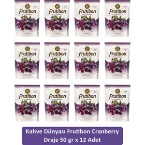 Kahve Dünyası Cranberry Frutibon 50 gr x 12 Adet