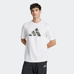 M C Camo Logo T     Whıte