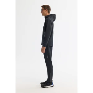 Avva Erkek Siyah Kapüşonlu Fermuarlı Elastan Regular Fit Sweatshirt A42Y1353