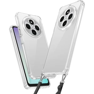 Case 4u Xiaomi Redmi 14C 4g Kılıf Airbagli Takılabilir Askı Aparatlı Snap Silikon Kapak Şeffaf