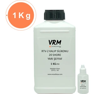VRM Vernikrecinemarketi Rtv-2 Yarı Şeffaf - Kalıp Silikonu (20 Shore) 1 kg