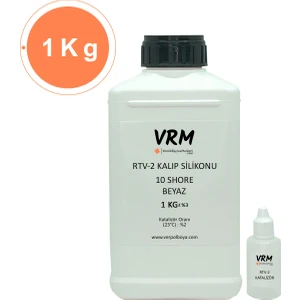 VRM Vernikrecinemarketi Rtv-2 Beyaz Kalıp Silikonu (10 Shore) 1 kg