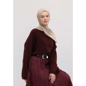 Bambu Penye Şal Vizon