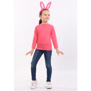 Pour La Riviere Kız Çocuk Doğal Organik Pamuklu Dar Kalıp Vücudu Saran Esnek Likralı Basic Günlük Body Bluz