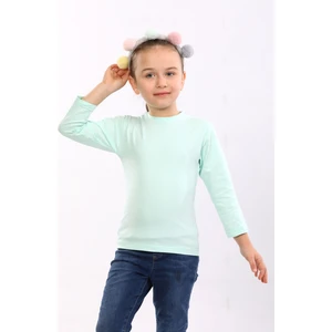 Pour La Riviere Kız Çocuk Doğal Organik Pamuklu Dar Kalıp Vücudu Saran Esnek Likralı Basic Günlük Body Bluz