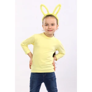 Pour La Riviere Kız Çocuk Doğal Organik Pamuklu Dar Kalıp Vücudu Saran Esnek Likralı Basic Günlük Body Bluz