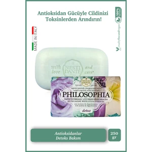Nesti Dante Philosophia Detox Katı Sabun 250 gr | Detoks ve Aydınlatıcı | Defne, Lotus Çiçeği, Beyaz Nilüfer