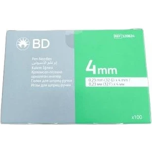 Bd Micro-Fine Plus Kalem Iğnesi 0,23MM (32G) x 4mm 100 Adet