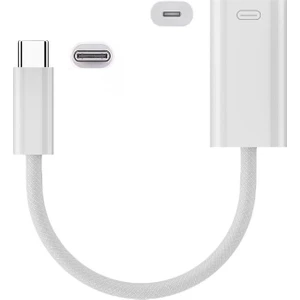 45W Type C To Lightning Kulaklık Dönüştürücü Hızlı Şarj iPhone iPad Macbook Yuva Çevirici Müzik Dinleme Arama Otgklk