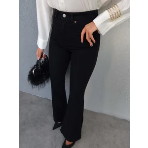 Esra Helvacı Siyah Ispanyol Paça Jean