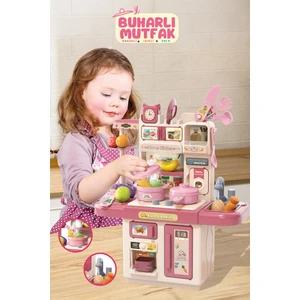 Buharlı Işıklı Sulu Mutfak Oyuncak Seti – Küçük Şeflere Özel!